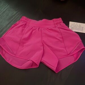 Pink Lululemon Hotty Hot shorts